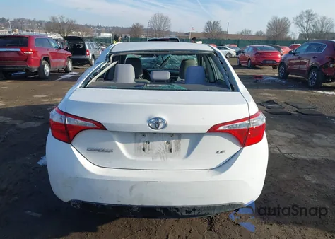 2016 Toyota Corolla Le z USA, uszkodzony, nr VIN 2T1BURHE4GC498320